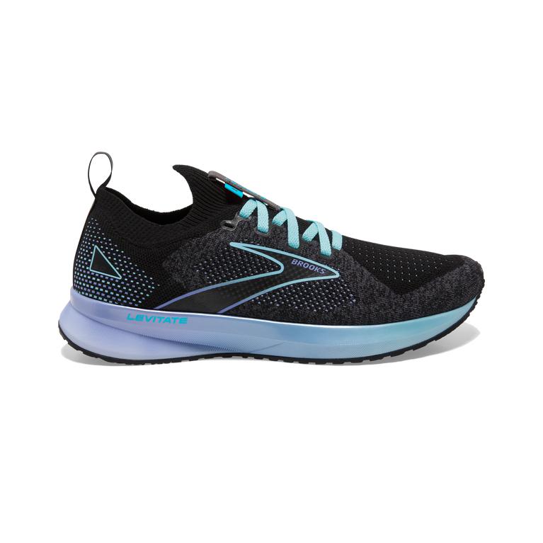 Brooks Levitate StealthFit 5 Energy-Return Road Running Shoes - Women's - Bluefish/Cornflower/Black